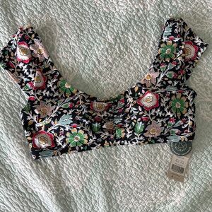 Floral Black Boden Swim top